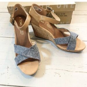 Tom’s Sienna wedge sandal - new